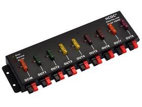 Hd022 Hcdc 1 In 8 Out 40a Connector Dc Power Splitter Distributor Source Strip Module