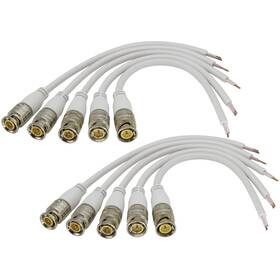 Hf-bncm-0036 Hcfeng Bnc Extension Cable Video To Bare Wire Open End Connector