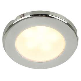 958109021 Hella Marine 75 3 Inch Round Screw Mount Down Light Warm Led Stainless Steel Rim 12v