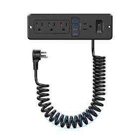 Jn02-04-27 Hezi Furniture Drawer Outlet Kit 65w Usb C Recessed Power Strip With 4 Outlets And
