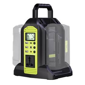 Yx-iv07a Hipoke 350w Power Inverter For Ryobi 40v Li-ion Battery Op401 2-port To 120v Pu