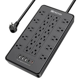 1h-jhnx-z9dl Hitrends Power Strip With Usb C Surge Protector 22 Outlet &