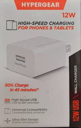15950 Hypergear - High Speed 12w Usb Wall Charger For Iphones And Tablets Set Of 2