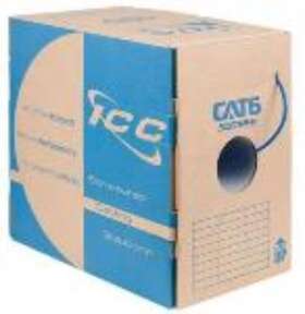 Iccabr6vyl Icc 500mhz Cat6 Bulk Cable With 23 Awg Utp Solid Wires Cmr Jacket In A Pull