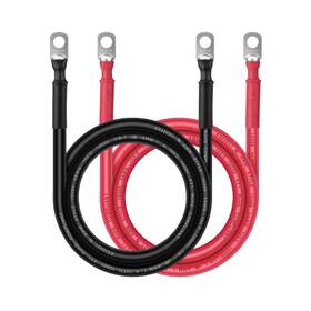 Ig-bc-4-3-516 Igreely Battery Cable - 4 Awg Gauge Wire Made With Ofc Copper Pv Power