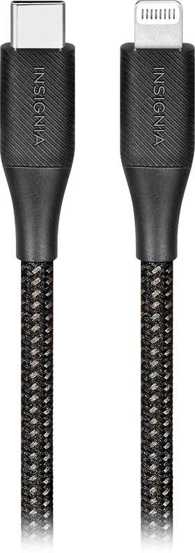 Ns-mc3cl10bk24 Insignia Insignia- 10usb-c To Lightning Charge-and-sync Braided Cable - Black