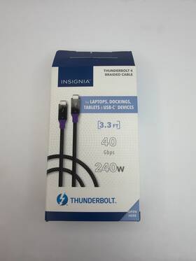 Ns-pc3t433b23 Insignia 3ft 1m Thunderbolt 4 Usb-c To Cable Supports 8k 240w Pd 40gbs
