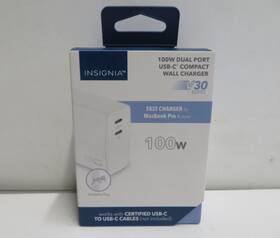 Ns-pw31xc2w22 Insignia Insignia- 100w Dual Port Usb-c Compact Wall Charger Macbook Pro Air