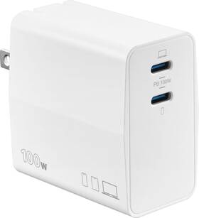 Ns-pw31xc2w25 Insignia Insignia- 100w 2-port Usb-c Gan Wall Charger For Macbook Pro Ipad Iphone