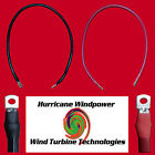Inv-cblset4ft Hurricane Wind Power Set Of Battery Inverter Cables 4 Red Black 0 Awg Gauge Solar Rv Car Boat