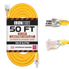 Dl-52c Iron Forge Cable Dl-31c Outdoor Extension Cord 50 Ft - 10 Gauge Heavy Duty