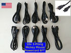 Iu-2002 Lot New Square Round Mickey Mouse Ac Power Cord Cable