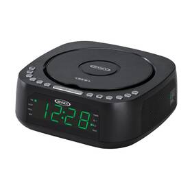 Jcr-375bk Jensen Modern Home Audio Cd Player Tabletop Stereo Dual Alarm Clock Digital F