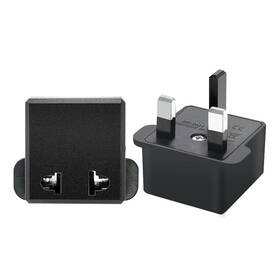 9624 Jorindo Black-2pcs Us/eu To Uk Plugs Adapter Eu Power Converter 2