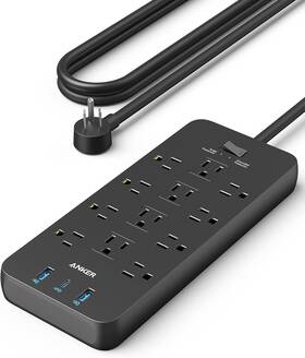 2100j Kangoor Express A9192 Surge Protector Power Strip 12 Outlets With 1 Usb C And 2 Ports Fo