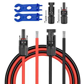 Kimbluth 706531489337 100 Ft 10awg Solar Panel Extension Cable 10 Gauge Cord 5ft 10ft 20f
