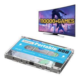 Kinhank 747781817617 500g Hdd Portable Game Drive Built-in 110 000 Games Batocera 33 Gam