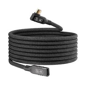 Gm-pq011-wan Kmmxxcpm 20 Gbps Usb-c Right Angle Extension Usb C Male To Female 16.5ft 4k Extended