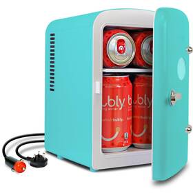 Krt04-green-fba Koolatron Mini Fridge - 6 Can Refrigerator For Bedroom Office Portable Tabl