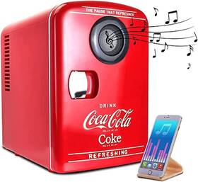 Kwc4-bt Koolatron Mini Fridge Bluetooth - Portable Small Cooler For Bedroom Office Ma
