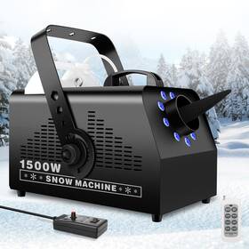 La-095-1500sn-z Lalucenatz 1500w Snow Machine Snowflake Maker - Artificial Fake With 8led R