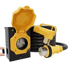 Landnor-50amp-15ft-pre-drill Landnor 50amp 15ft Generator Cord With Pre-drilled Power Inlet Box 50 Amp 4 Prong 1