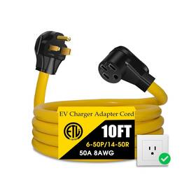 14-50r Lazmumi 650/1450 Nema 6-50p To Ev Charger Adapter Extension Cord Stw 8awg 50 ... Fast Ship