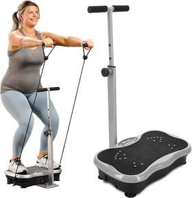 Lifepro 810090932293 Trimlite Vibration Plate Exercise Machine With Handlebars Whole