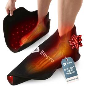 Lifepro 810090933627 Red Light Therapy For Hands Feet And Ankles Cordless Glove Foot