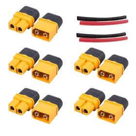 Lsy-001 Linsyrc 5 Pairs Amass Xt-60 Xt60h Bullet Plug Male Female Connector Adapter With Shea
