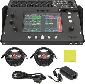 Ah-cq18t Liquid Audio Phm15 Ultra-compact 18in / 8out Digital Mixer Wi-fi Bundle
