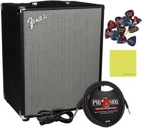 Rumble200v3 Liquid Audio Fender Rumble 200 Bass Amplifier Bundle With Pig Hog Cable 12x Picks