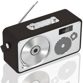 Lp-103br Lonpoo Compact Cd Stereo System Visual Player Portable Retro Leather Bluetoot