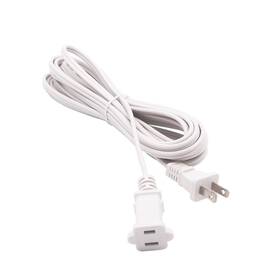 Lpins 735209684835 Two Prong Extension Cord 15 Ft White Indoor Ac 2 Male And Female Power