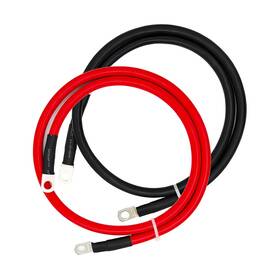 F7075 Luckyslycyc 4 Awg Battery Cable 3ft Cables With 5/16 Inch Ring Terminals Fo... Fast Ship