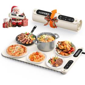 Lwt-01-beige-us-1 Luxbird 2025 Upgraded Warming Mat For Food Plateful Electric Warmi