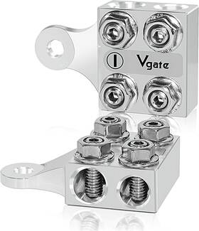 Mall 313098844822 8-way Battery Terminal Block For Lithium Or Agm Lead-acid With Bolt Down