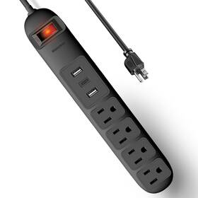 Manymax 749256483921 Power Strip With Usb C Mountable Flat Plug Extension Cord 4 Wid