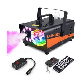 Led-600 Maraiss Halloween Fog Machine 600w Smoke With Disco Ball Lights 3000cfm Out