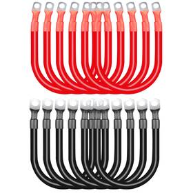 Jz14003 Mbjzsl 12pcs 2awg Battery Cable With 5/16ftft Lug Terminals 6-inch Cables Set Thin Cop