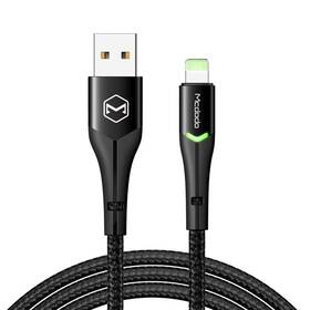 Mcdodo 766214944416 Anti Bending Cable 2 Led Switching Cord Nylon Braided Sync Charge Usb