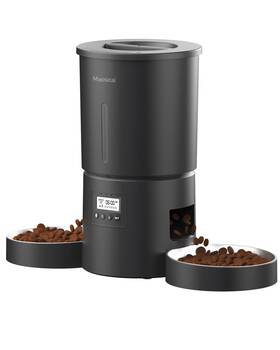 Sc-a80k Miaosical Dual Automatic Cat Feeder 2 Cats 6 Meals/day 12 Portions/meal 4.2l Power