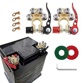 B0ch36jbrr Middrivr 4-way Battery Terminal Connectors Clamps For Cars Vans Trucks