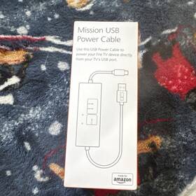 Mc45 Mission Cables Usb Type-a To Micro-usb Power Cable Black For Fire Tv 5v