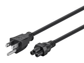 Iec-320-c5 Monoprice 107687 Power Cord - Nema 5-15p To 18awg 10a/1250w Black 3ft