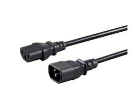 127293 Monoprice Extension Cord - Iec 60320 C14 To C13 10 Amp 1250 Watt