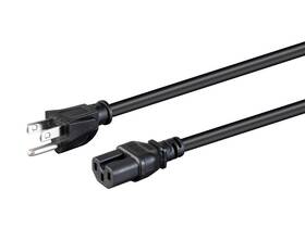 140069 Monoprice Heavy Duty Power Cord 6ft - Black Nema 5-15p To Iec 60320 C15 14awg