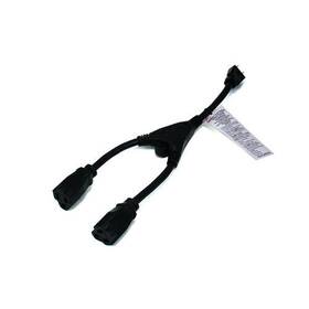 5309 Monoprice Cord Splitter Cable - 14in Black