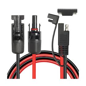 Mookeerf 658359348955 Solar Panel To Sae Adapter Cable - 8ft 10awg Extension ... Fast Ship