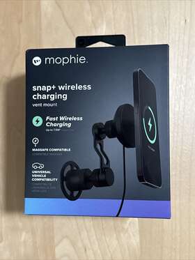 Mophie 401311343 New - Snap Wireless Charging Vent Mount With Adjustable Arm For Magsafe